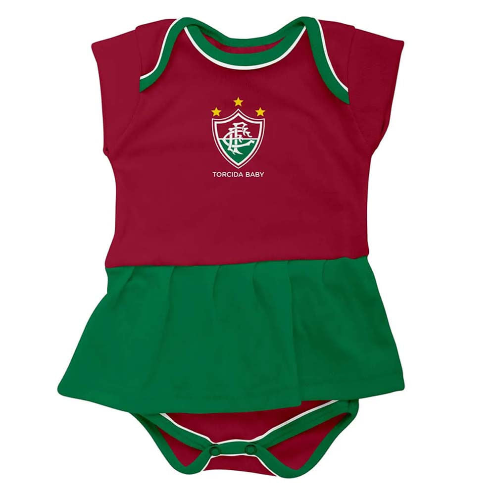 Torcida Baby Vestido Body Fluminense Infantil Feminino