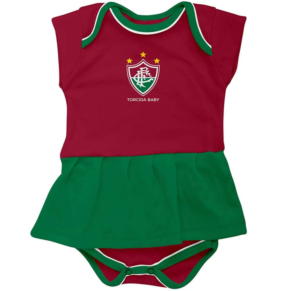 Torcida Baby Vestido Body Fluminense Infantil Feminino